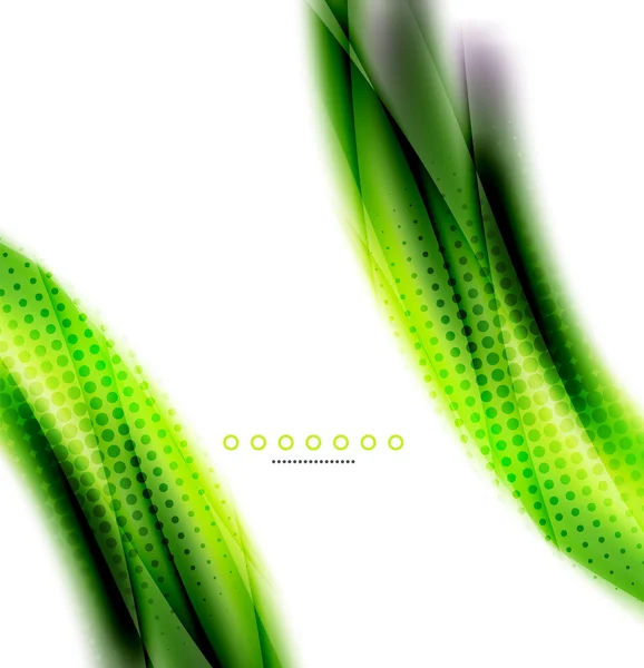 抽象的背景下，绿色波业务模板 — 图库矢量图片