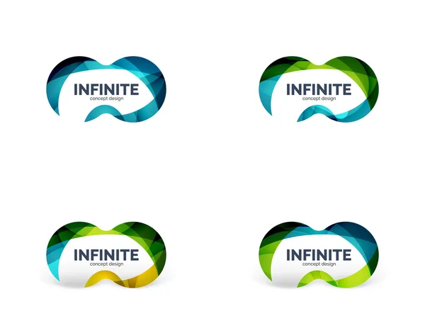 Infinity logotyp affärsidé — Stock vektor