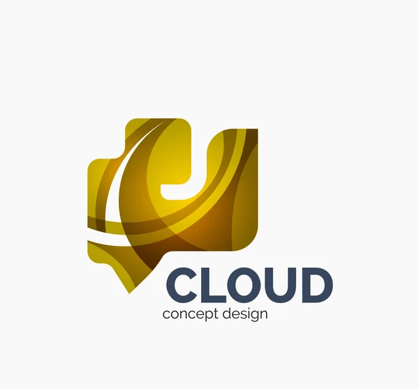 Modern cloud logo — Stock Vector