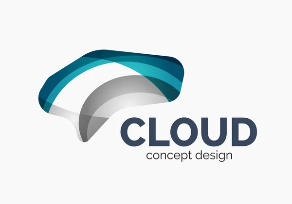 Modern cloud logo — Stock Vector