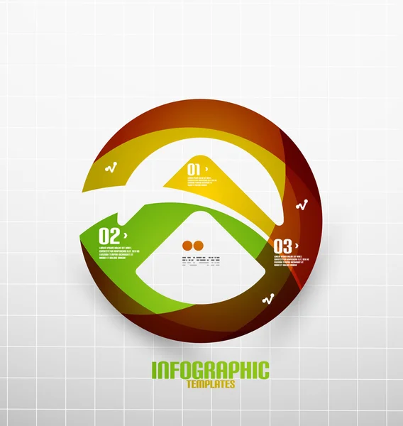 Modern taze dalga iş infographics — Stok Vektör