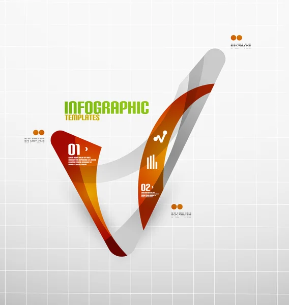 Modern ny våg affärer infographics — Stock vektor