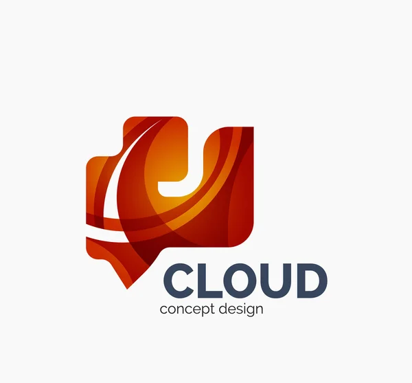 Logotipo moderno nuvem — Vetor de Stock
