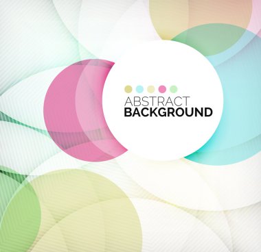 Renkli Daireler modern soyut kompozisyon