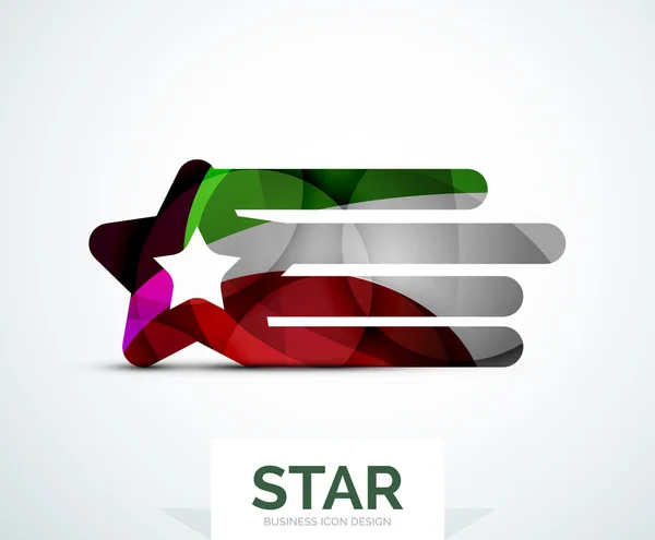 Design de logotipo colorido abstrato — Vetor de Stock