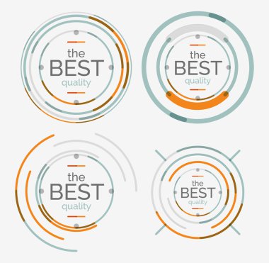 İnce çizgi temiz logosu hazır, premium kalite pullar