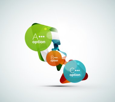 soyut adım infographics iş düzeni