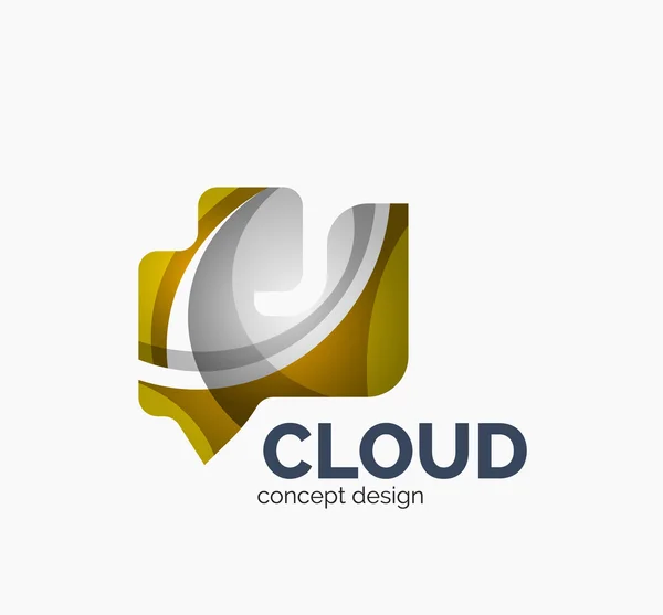 Logo de nube moderna — Vector de stock