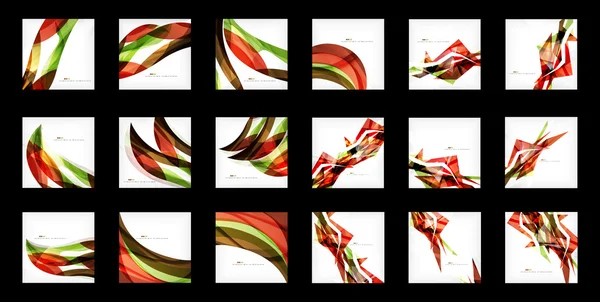 Large set of abstract backgrounds — Stock Vector