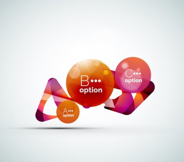 soyut adım infographics iş düzeni