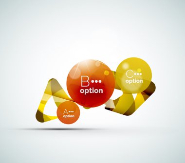 soyut adım infographics iş düzeni
