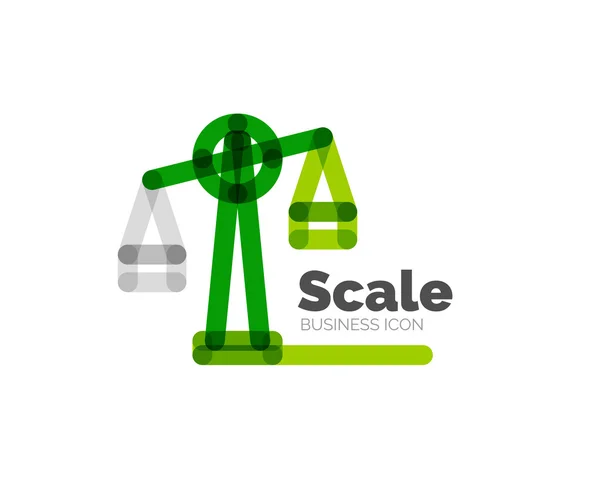 Linea scala del logo dal design minimale — Vettoriale Stock