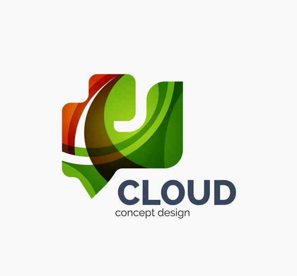 Modern cloud logo — Stock Vector