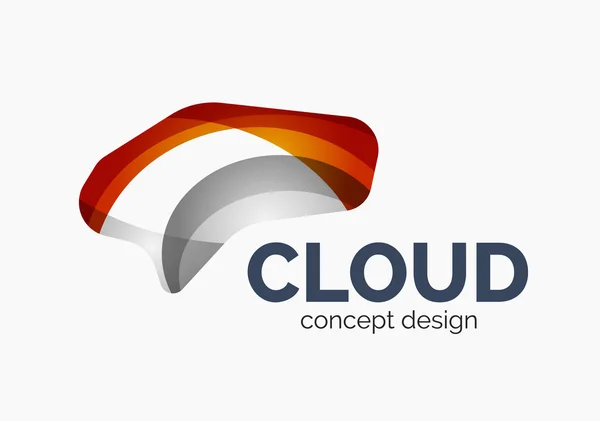 Logo cloud moderno — Vettoriale Stock