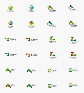 Modern şirket logo koymak