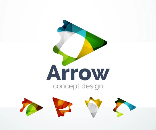 Abstract arrow logo design — Stock Vector