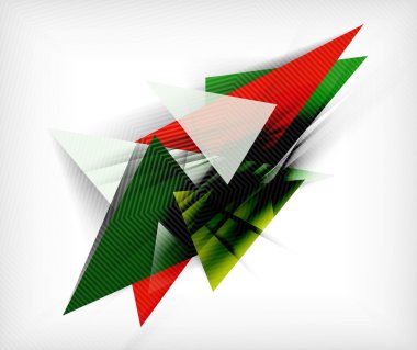 Renkli üçgenler, sıradışı arka plan