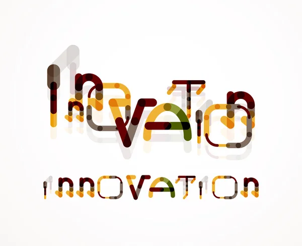 Mot innovation concept — Image vectorielle