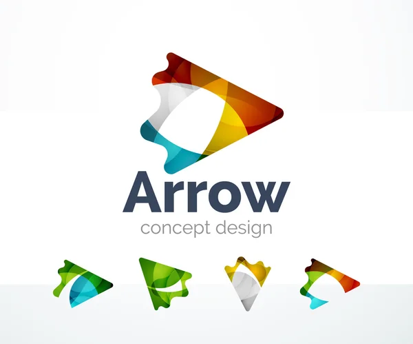 Diseño abstracto del logotipo de la flecha — Vector de stock