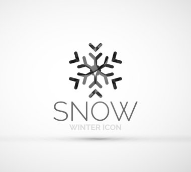 Noel kar tanesi şirket logo tasarımı