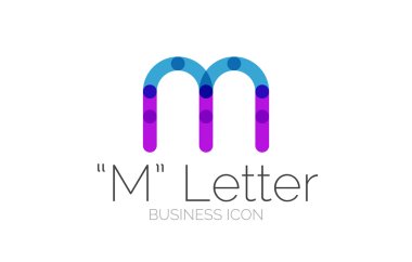 Minimal font or letter logo design clipart