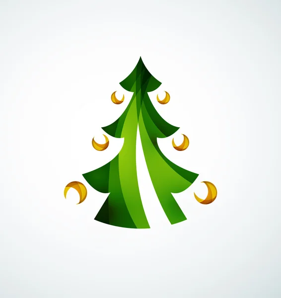 Árbol de Navidad Diseño geométrico — Vector de stock