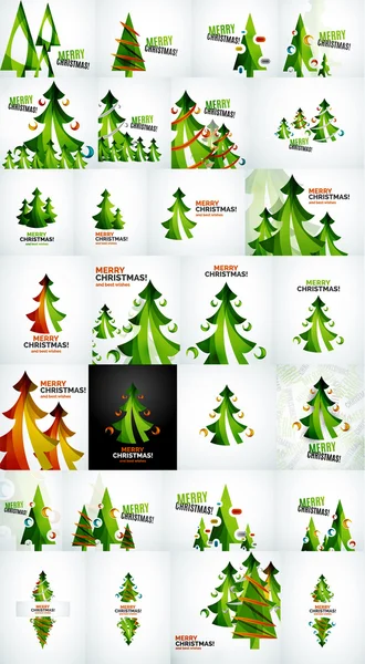 圣诞树几何设计 — 图库矢量图片