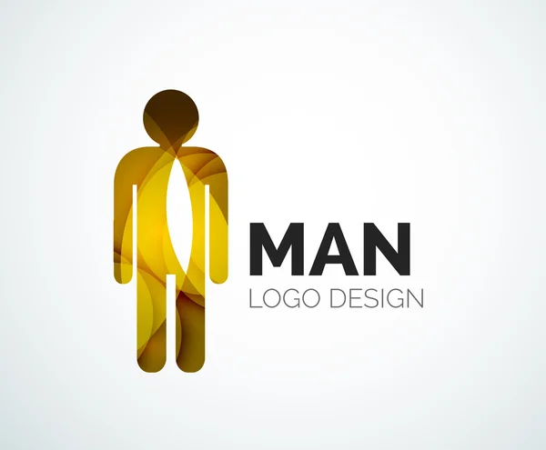 Abstract logo - man icon — Stock Vector