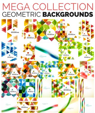 İş dalga kurumsal arka planlar mega toplama