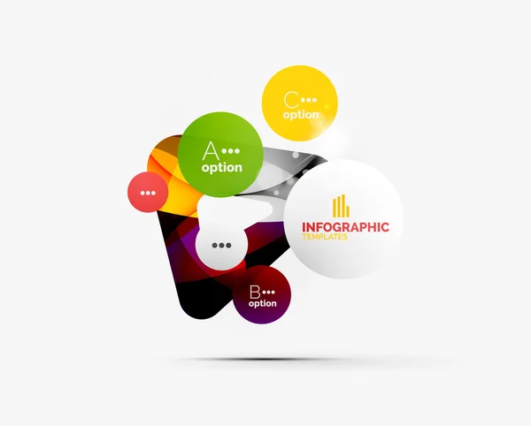 Passo abstrato infográficos layout de negócios — Vetor de Stock