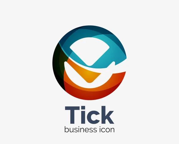 Современный дизайн логотипа тик-волн — стоковый вектор