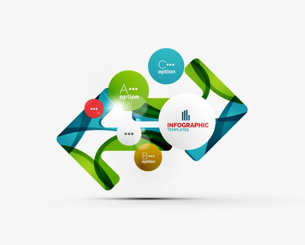 Resumen paso infografías diseño de negocio — Archivo Imágenes Vectoriales