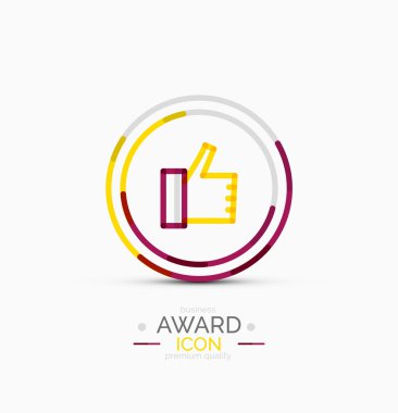 Başparmak yukarı simgesi, logo tasarım