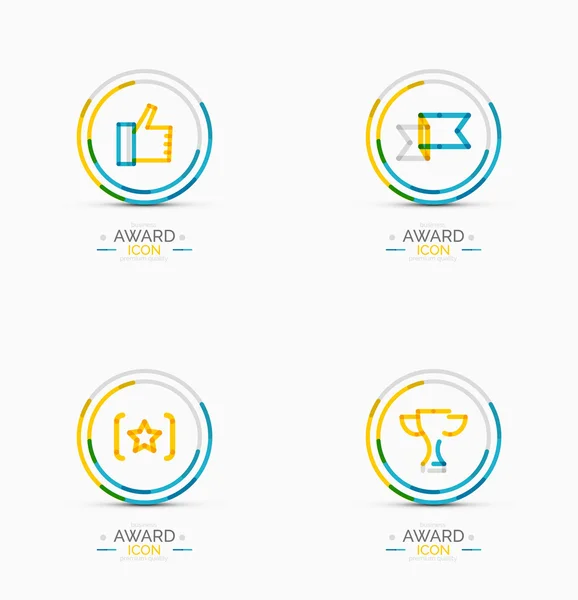 Simge kümesi, Logo toplama Ödülü — Stok Vektör
