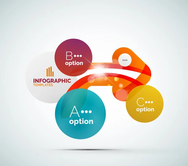 Abstrakter Schritt Infografik Geschäftslayout — Stockvektor