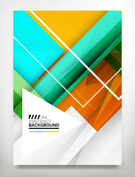 Brochure, Modèle de conception de brochure — Image vectorielle