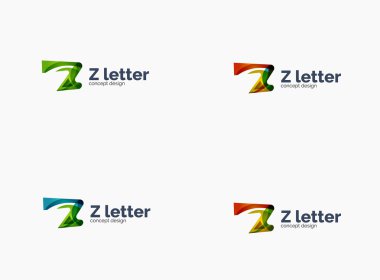 Modern şirket Z harfi logosu