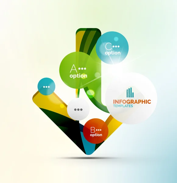 Infográficos de negócios modernos — Vetor de Stock