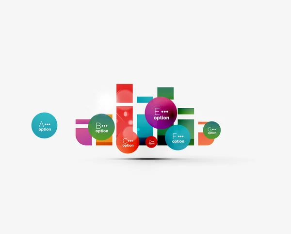 Абстрактный шаг инфографики бизнес-макет — стоковый вектор