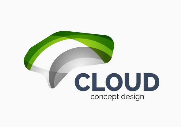 Logo de nube moderna — Vector de stock