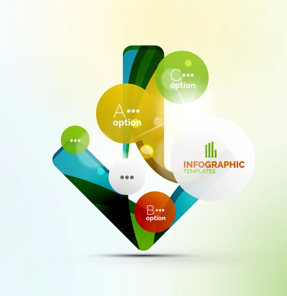 Infográficos de negócios modernos — Vetor de Stock