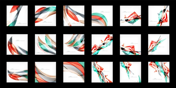 Large set of abstract backgrounds — Stock Vector