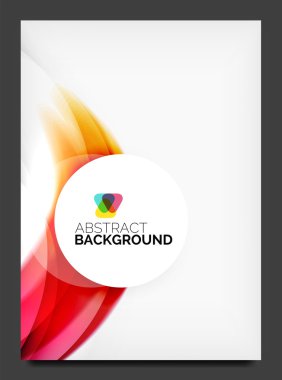 抽象的现代活页-小册子模板。商务 web 页，应用程序背景