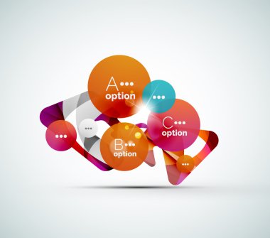 soyut adım infographics iş düzeni