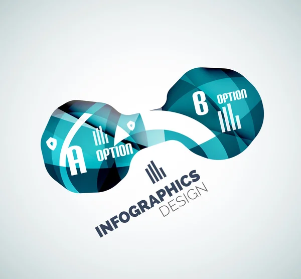 Modernas infografías de negocios de olas frescas — Archivo Imágenes Vectoriales