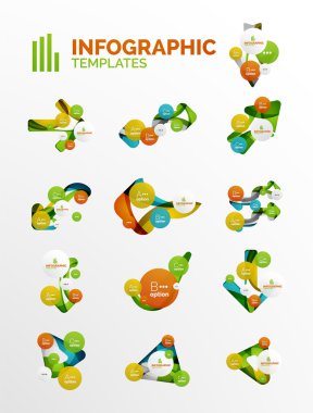 modern iş infographics kümesi