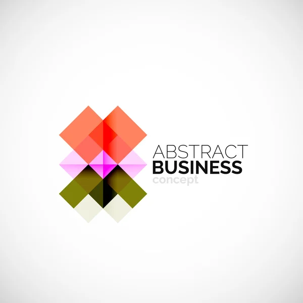 Conceito quadrado, elemento de design do logotipo da empresa —  Vetores de Stock