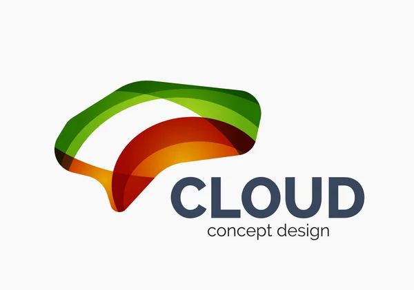 Logotipo moderno nuvem — Vetor de Stock