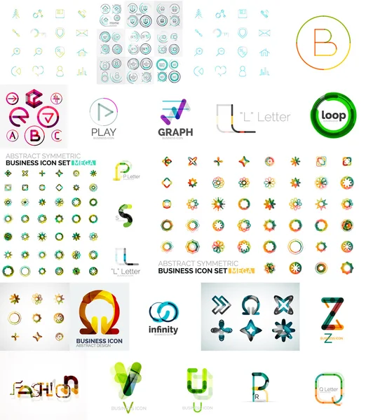 Colección de logotipos — Vector de stock
