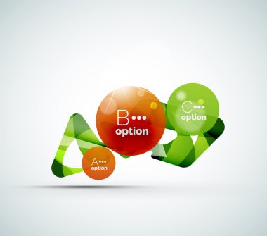 soyut adım infographics iş düzeni